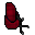 red  cushioned chair