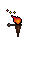 lit torch bearer