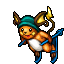Skier Raichu Decoration